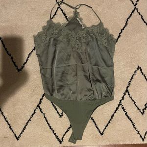 Abercrombie satin bodysuit
